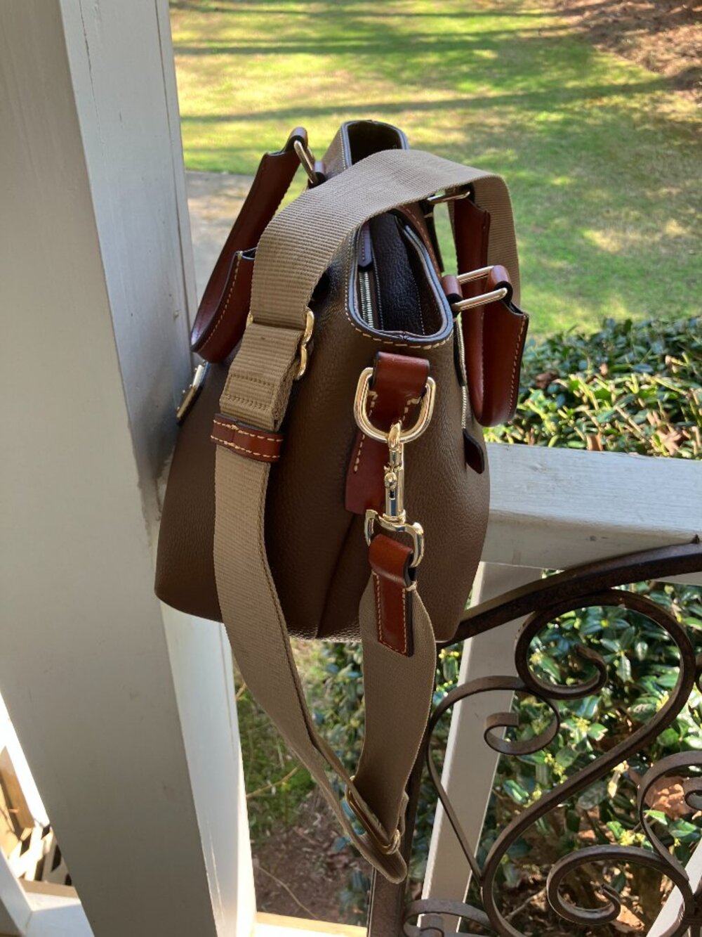 Dooney & Bourke Satchel with Web - Picture 4 of 7